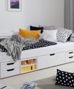 TiCAA Sofabett Naomi inkl. Funktionsschubkästen