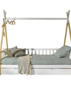 Tipi Kojen Bett mit Umrandung