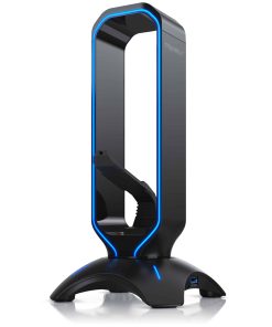 Titanwolf Kopfhörerständer mit 2 x USB 3.2 und Mausbungee Headphone stand mit Farbwechselmodus