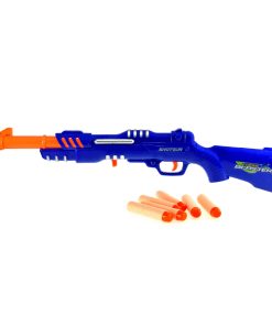 Toi-Toys - FAOMSTRIKEX - Gewehr mit 6 Schaumstoffpfeilen Shotgun Pistoleblau