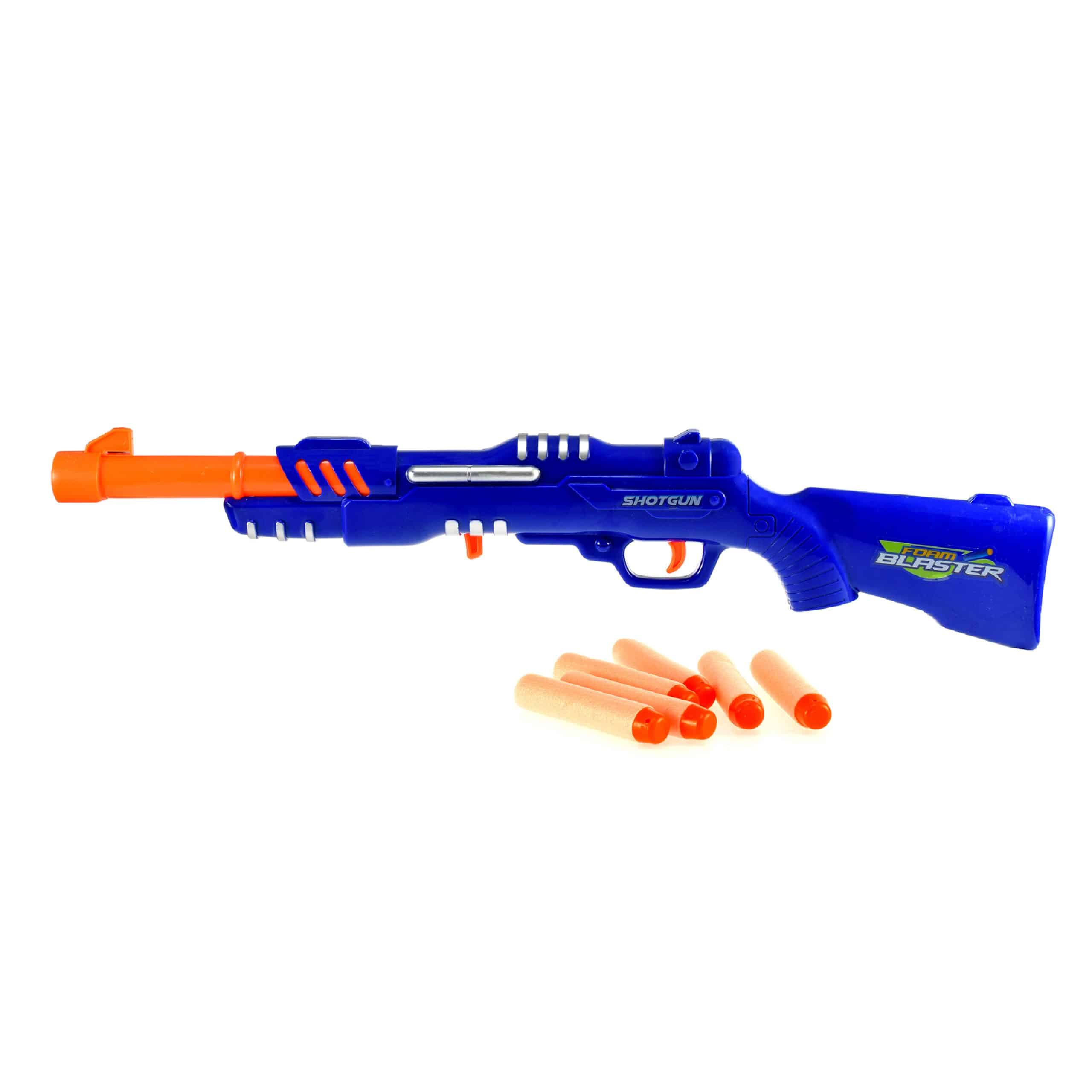 Toi-Toys - FAOMSTRIKEX - Gewehr mit 6 Schaumstoffpfeilen Shotgun Pistoleblau