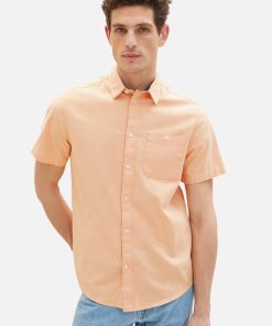 Tom Tailor Hemd Kurzarmhemd mit Brusttasche