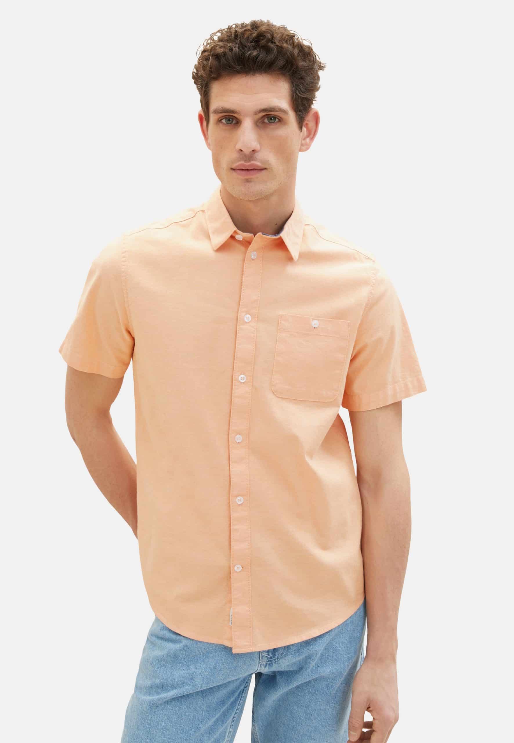 Tom Tailor Hemd Kurzarmhemd mit Brusttasche