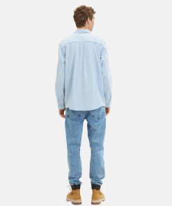 Tom Tailor Hemd Relaxed Denim-Hemd langem Arm