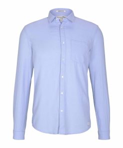 Tom Tailor Hemd Shirt fein strukturiert mit Bio Baumwolle