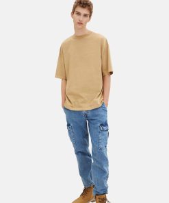 Tom Tailor Shirt Oversized-T-Shirt mit Rundhalsausschnitt aus Baumwolljersey