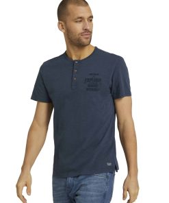 Tom Tailor Shirt T-Shirt in Melange Optik