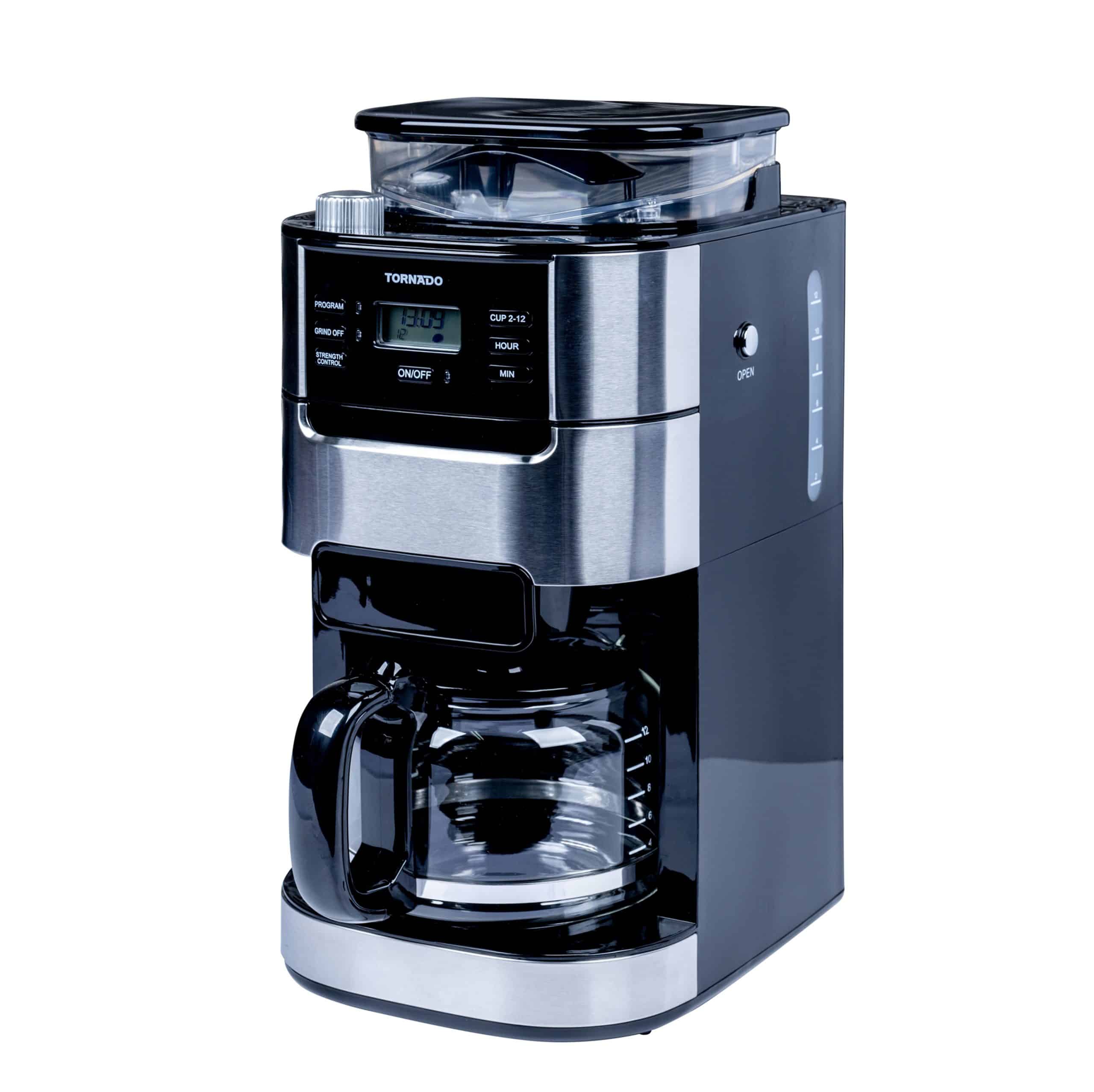 Tornado TCM1025A-GS - Filterkaffeemaschine mit integriertem Mahlwerk