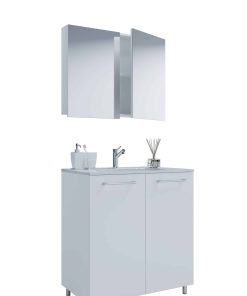 VCM 3-tlg. Set   1 Waschtisch mit Drehtüren