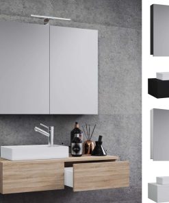 VCM 3-tlg Set   Waschplatz für Gäste WC   Gästebad   Waschtisch Toilette   Badmöbel Badezimmer Set - Gudas SC