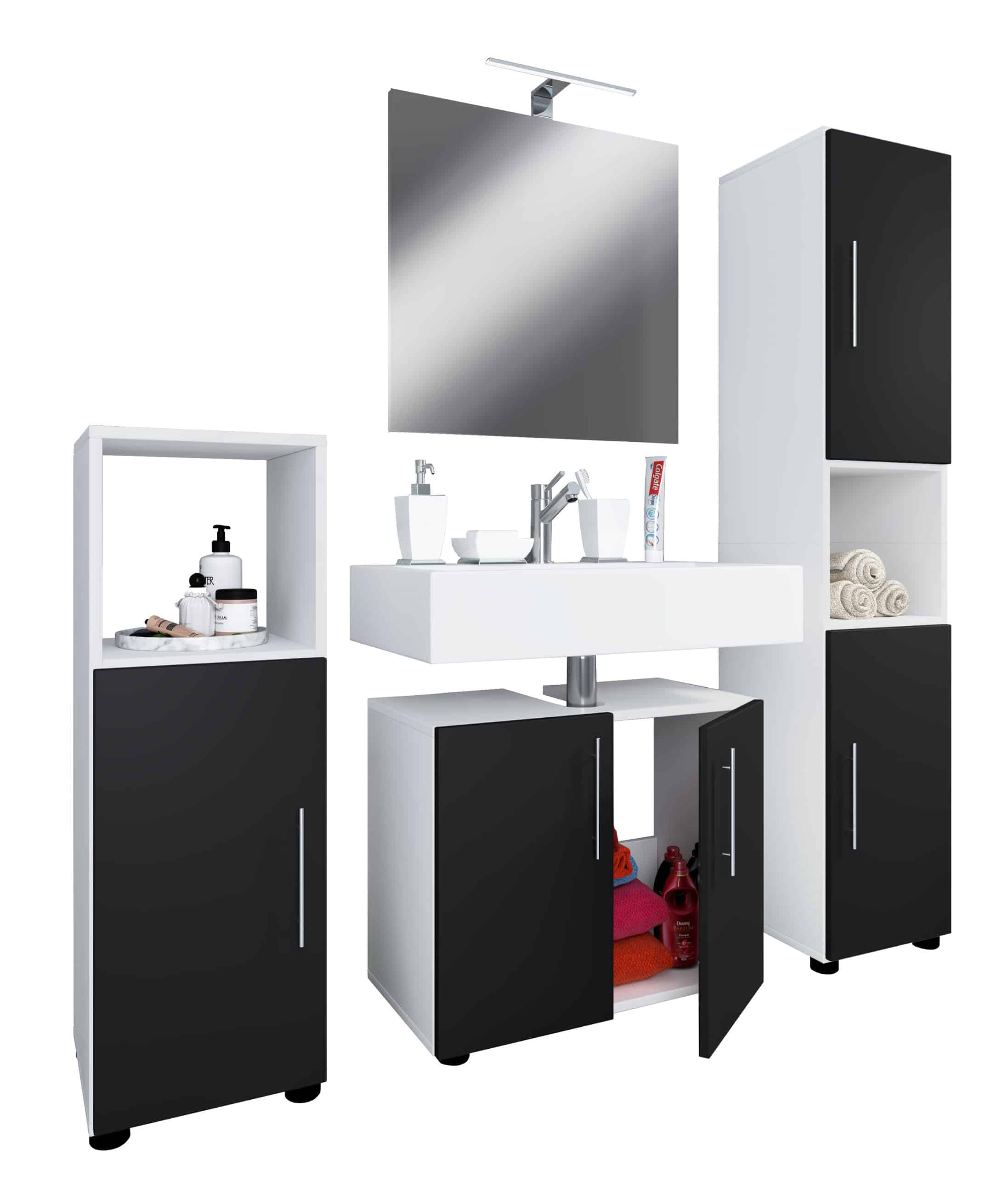 VCM 4-tlg. Badmöbelset   Badmöbel   Set aus Unterschrank