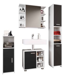 VCM 4-tlg. Badmöbelset   Badmöbel   Set aus Unterschrank
