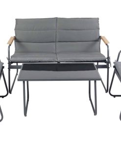 VCM 4-tlg Gartenmöbel Set   Sitzgruppe Essgruppe   1xTisch