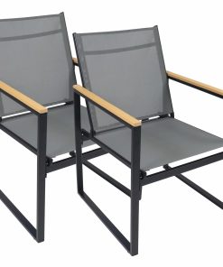 VCM 4-tlg. Set Gartenstuhl   Loungestuhl bietet hohen Sitzkomfort  Maße ca. H. 83 x B. 54 x T. 65 cm   Gartenstühle   Gartenmöbel