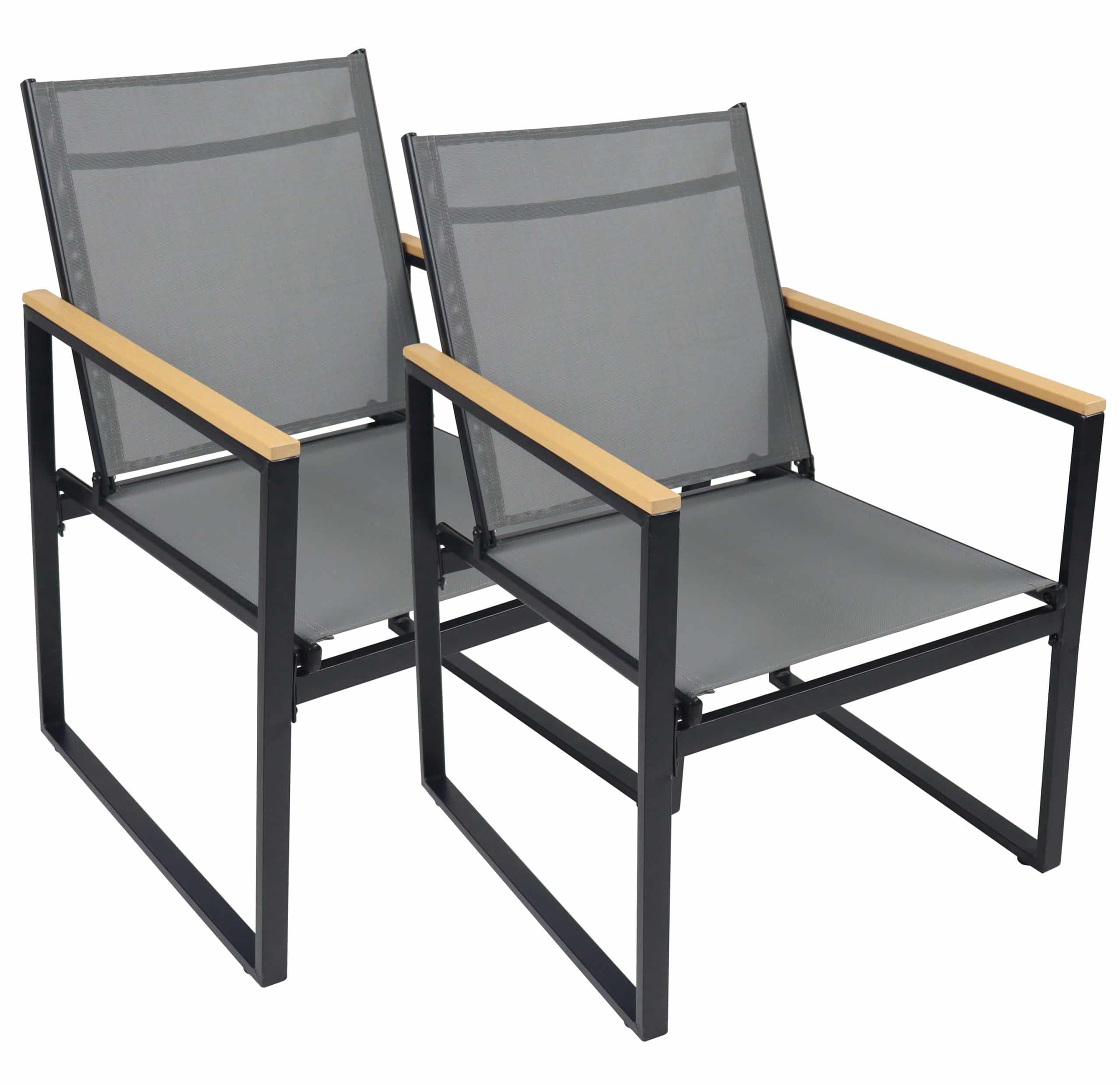 VCM 4-tlg. Set Gartenstuhl   Loungestuhl bietet hohen Sitzkomfort  Maße ca. H. 83 x B. 54 x T. 65 cm   Gartenstühle   Gartenmöbel