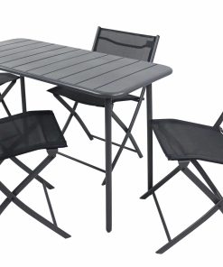 VCM 5-tlg Gartenmöbel Set   Sitzgruppe Essgruppe   1xTisch