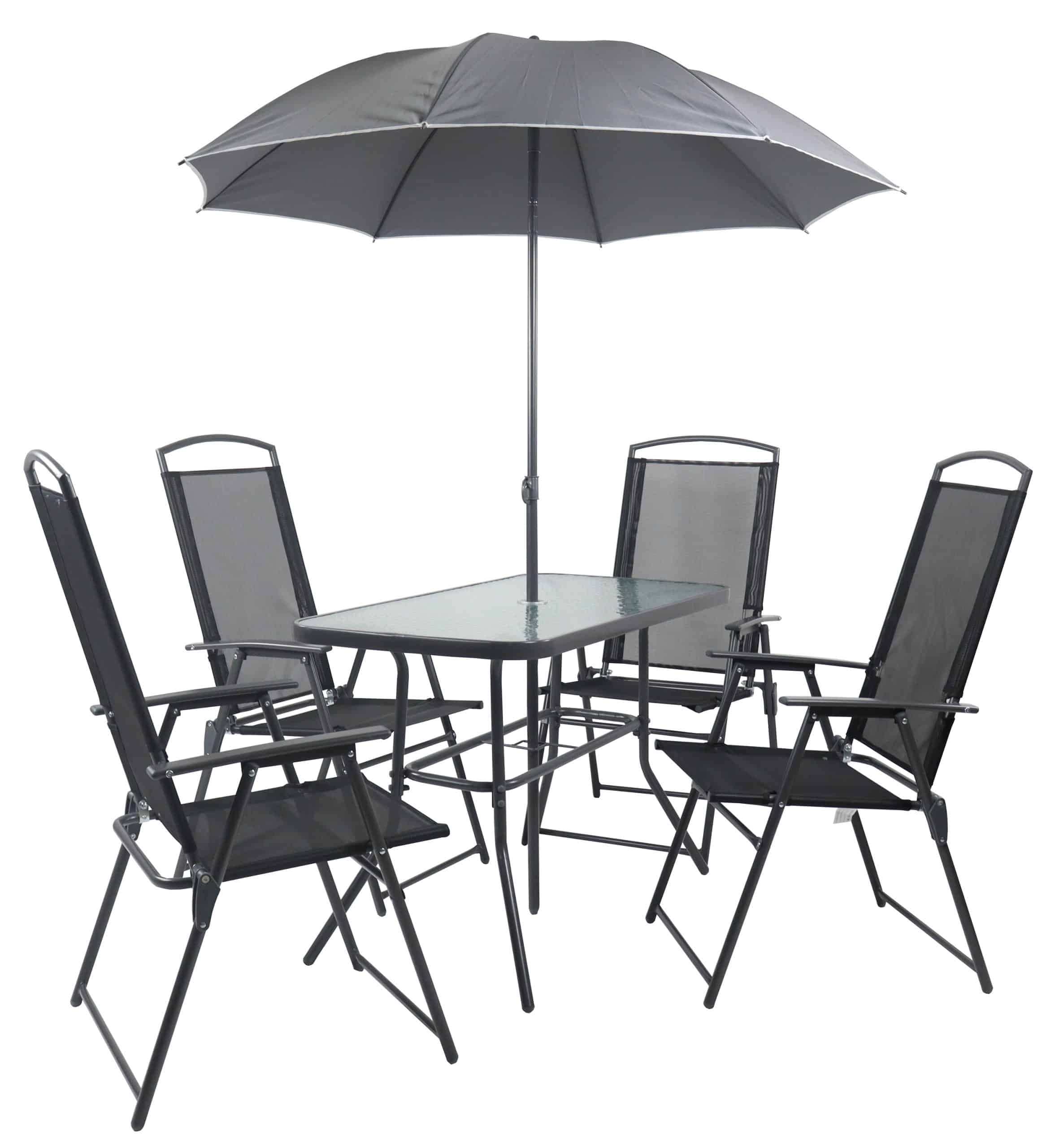 VCM 7-tlg Gartenmöbel Set   Sitzgruppe Essgruppe   1x Tisch