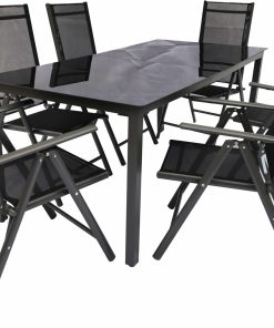 VCM 7 tlg. Gartenmöbel Set   Sitzgruppe Essgruppe   1x Tisch