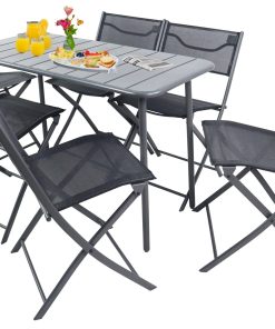 VCM 7-tlg Gartenmöbel Set   Sitzgruppe Essgruppe   1xTisch
