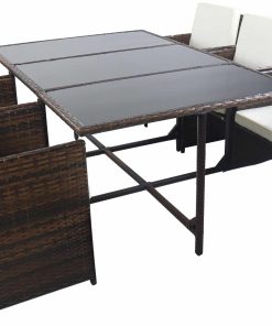 VCM 7-tlg Gartenmöbel Set   Sitzgruppe Essgruppe   1xTisch