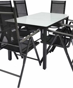 VCM 7-tlg Gartenmöbel Set   Sitzgruppe Essgruppe   1xTisch