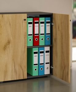 VCM Aktenschrank mit Drehtüren Lona 2 Fächer