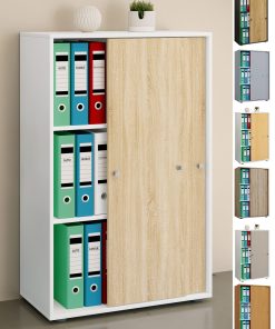VCM Aktenschrank mit Schiebetüren Lona 3 Fächer