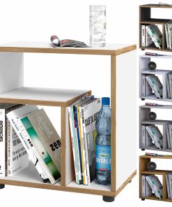 VCM Holz Beistelltisch   Couchtisch schlicht   Maße H. 55 x B. 50 x T. 30 cm   Nachttisch   Kaffeetisch - Zeito