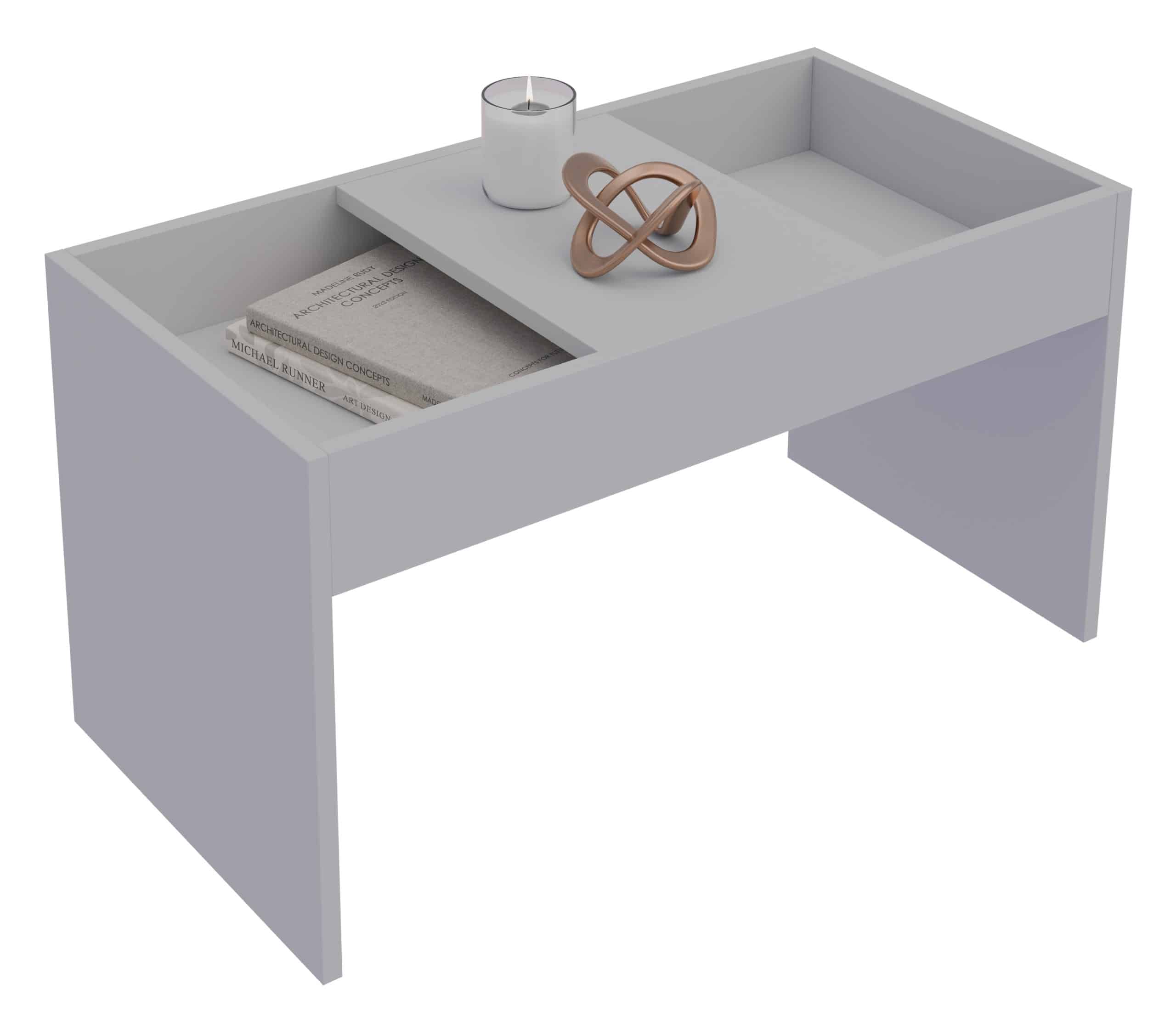 VCM Holz Beistelltisch   Couchtisch schlicht   Maße ca. H. 39 x B. 71 x T. 36 cm   Wohnzimmertisch   Kaffeetisch - Mantila