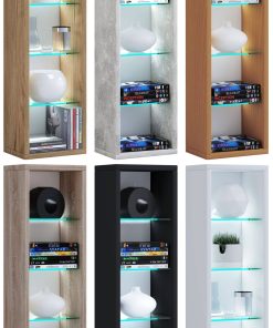 VCM Holz CD DVD Regal   Bücherregal   Aufbewahrung   Maße H. 77 x B. 21 x T. 14 cm   Standregal - Rasato L