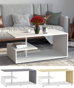 VCM Holz Couchtisch Sofatisch Wohnzimmertisch Beistelltisch Kaffeetisch Maliso M