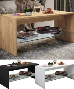 VCM Holz Couchtisch   Sofatisch mit ausreichend Stauraum   Maße ca. H. 40 x B. 90 x T. 40 cm   Wohnzimmertisch – Wisal