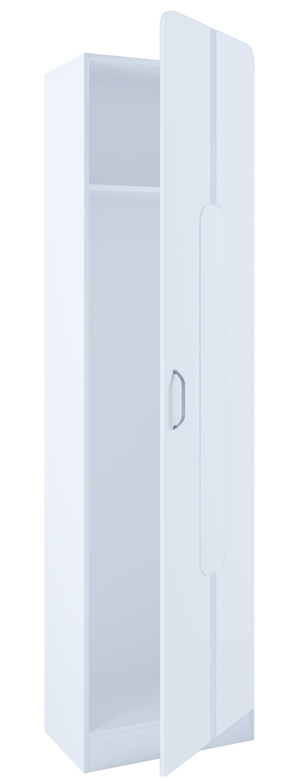 VCM Holz Flurschrank   stehend   Maße: H. 196 x B. 55 x T. 36 cm   1 große Tür   mit Ablage - Balia
