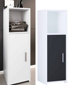 VCM Holz Midischrank Maße: H. 95 x B. 30 x T. 30 cm   1 Drehtür und 1 offenes Fach - Zalo L