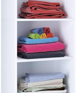 VCM Holz Regal   5 Fächer   Maße: H. 240 x B. 70 x T. 39 cm   Schuhregal   Mehrzweckschrank   - Landos