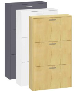 VCM Holz Regal Kipper Schuhregal Schuhschrank Schuhkipper 3 Sulos M