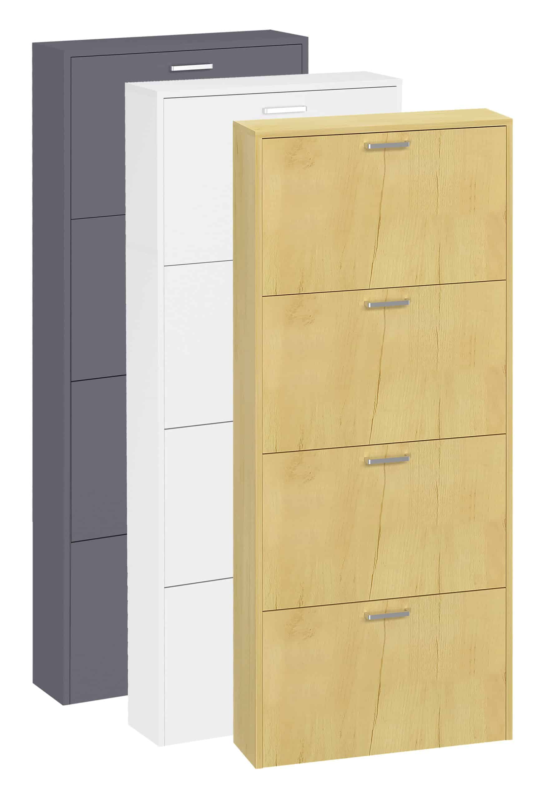 VCM Holz Regal Kipper Schuhregal Schuhschrank Schuhkipper 4 Sulos L