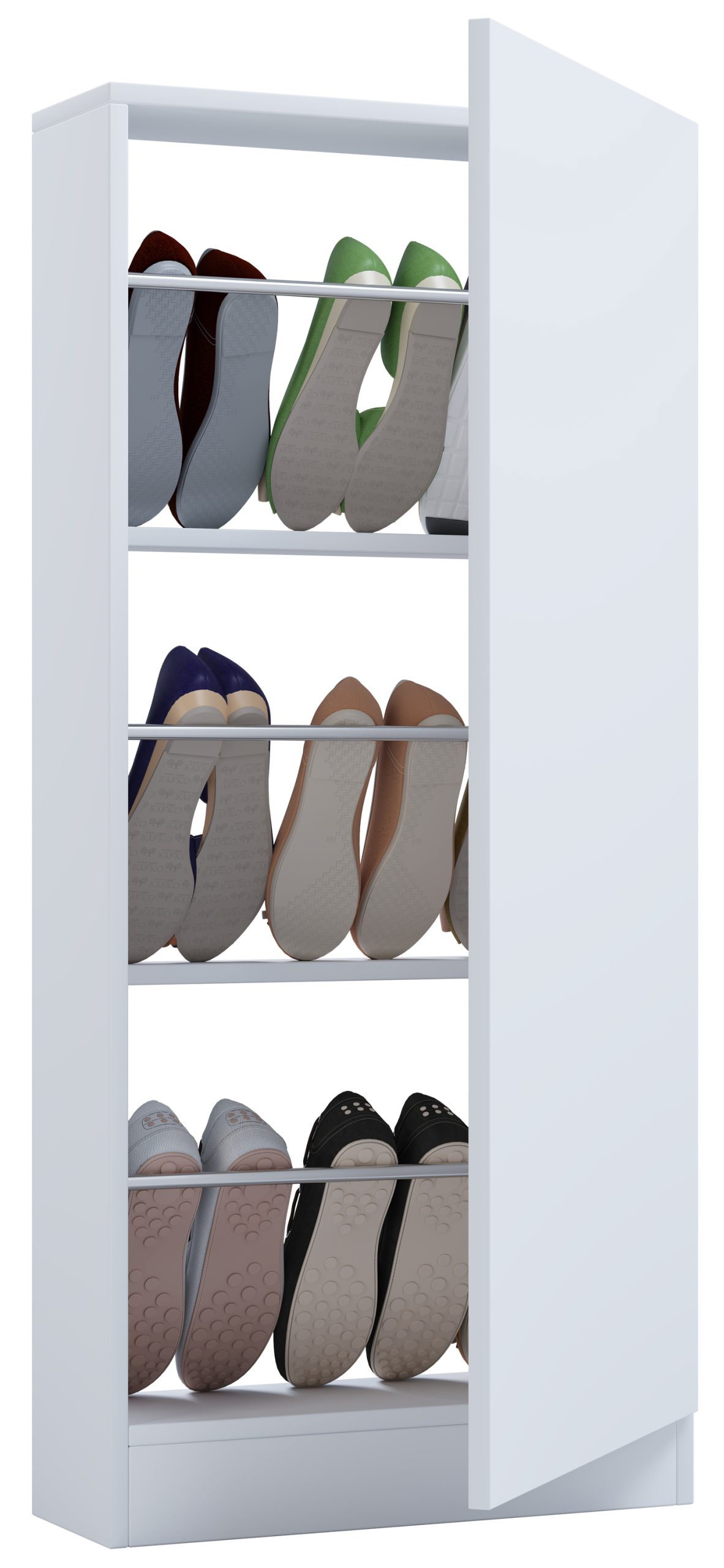 VCM Holz Schuhschrank Schuhkommode Schuhregal Schuhständer Fulisa L