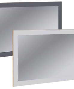 VCM Holz Wandspiegel   für Badezimmer oder Flur geeignet   Maße: H. 45 x B. 80 x T. 2 cm - Salia