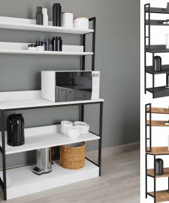 VCM Küchenregal   Maße ca. H. 161 x B. 101 x T. 36 cm   ausreichend Stauraum   Regal   Küchenmöbel - Insasi