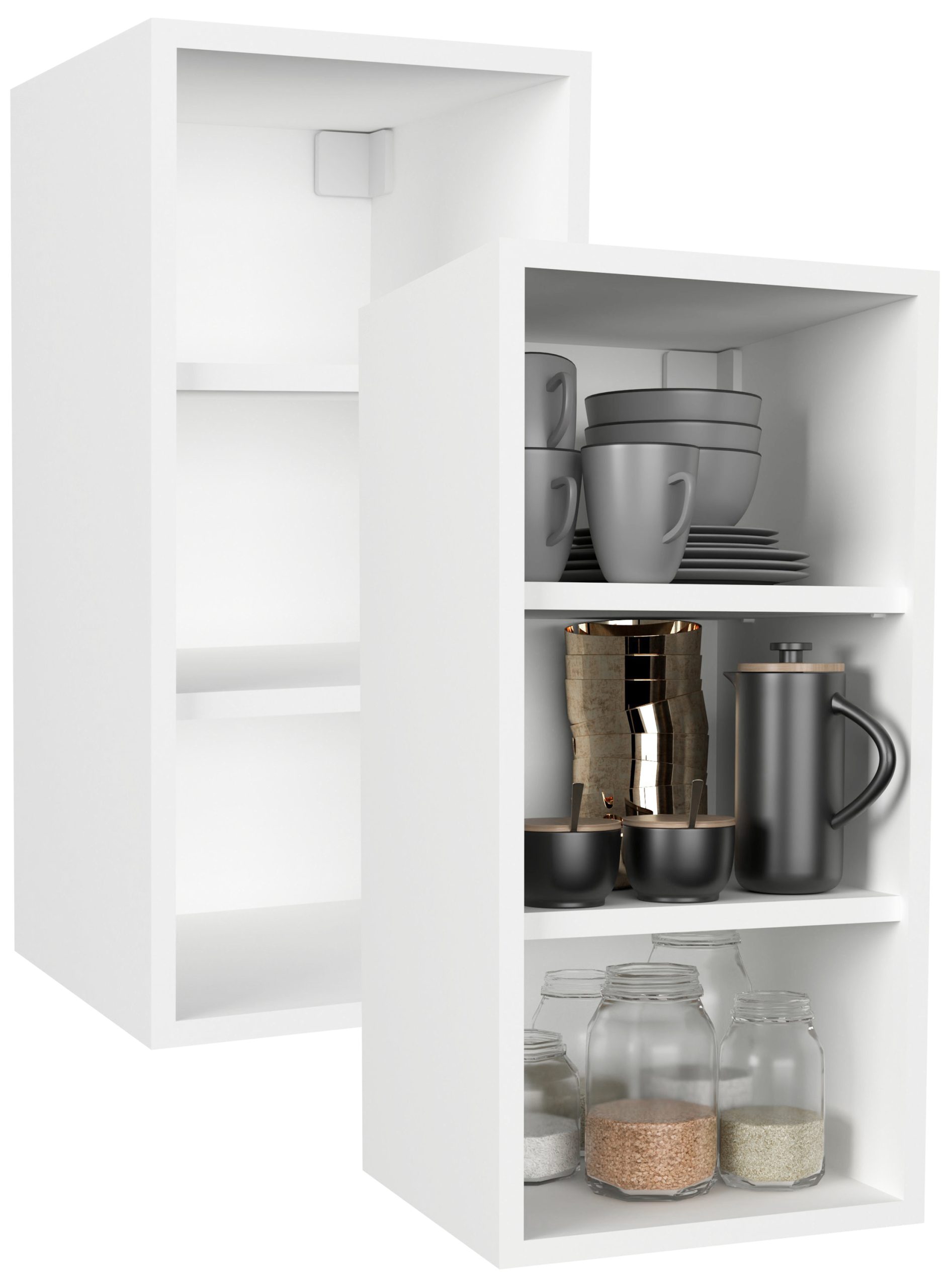 VCM Küchenregal hängend   Maße ca. H. 60 x B. 30 x T. 29 cm   Hängeregal   Wandregal   Küchenmöbel – Esilo
