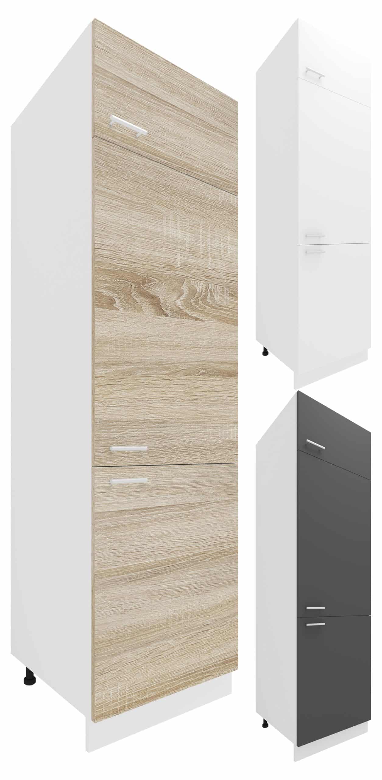 VCM Küchenschrank   Maße ca. H. 207 x B. 60 x T. 57 cm   Hochschrank   Küchenmöbel - Esilo