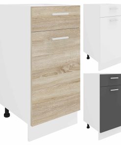 VCM Küchenschrank   Maße ca. H. 82 x B. 40 x T. 46 cm   Unterschrank mit Schublade   Küchenmöbel - Esilo