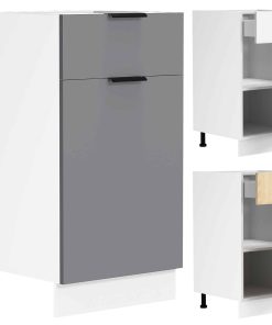 VCM Küchenschrank   Maße ca. H. 82 x B. 40 x T. 46 cm   Unterschrank mit einer Drehtüre und einer Schublade   Küchenmöbel - Fasola
