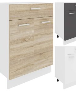 VCM Küchenschrank   Maße ca. H. 82 x B. 60 x. T. 46 cm   Unterschrank mit Schublade   Küchenmöbel - Esilo