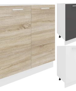 VCM Küchenschrank   Maße ca. H. 82 x B. 80 x. T. 46 cm   Unterschrank mit zwei Drehtüren   Küchenmöbel - Esilo