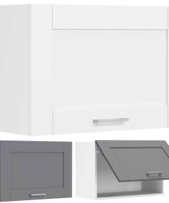 VCM Küchenschrank hängend   Maße ca. H. 40 x B. 60 x T. 31 cm   Hängeschrank mit Klapptür im Landhaus Stil   Dunstabzug   Küchenmöbel – Colura