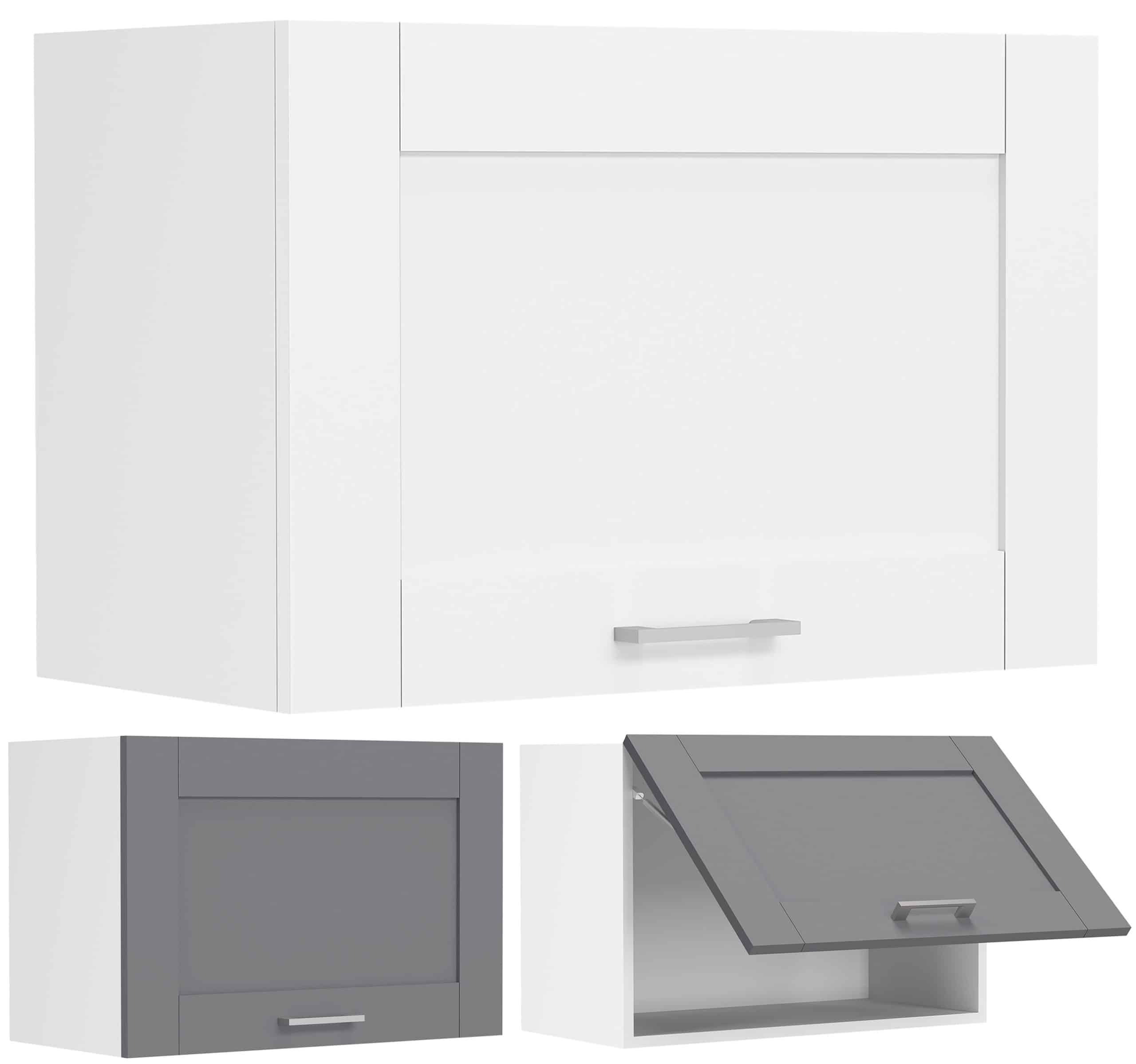 VCM Küchenschrank hängend   Maße ca. H. 40 x B. 60 x T. 31 cm   Hängeschrank mit Klapptür im Landhaus Stil   Dunstabzug   Küchenmöbel – Colura