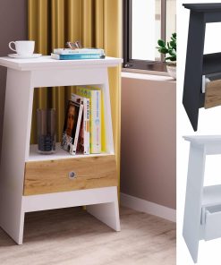 VCM Nachtschrank   Beistelltisch   Couchtisch  Nachttisch Wohnzimmertisch  Kaffeetisch   Maße ca. H. 73 x B. 45 x T. 35 cm - Spidali