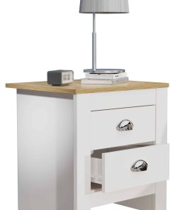 VCM Nachtschrank   Beistelltisch   Nachttisch   Maße ca. H. 48 x B. 45 x T. 40 cm - Balusa